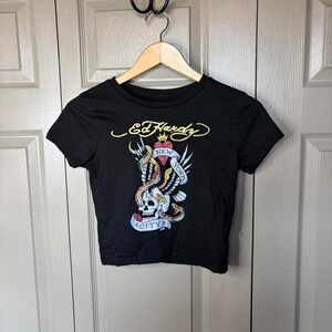 Ed hardy baby tee Size M